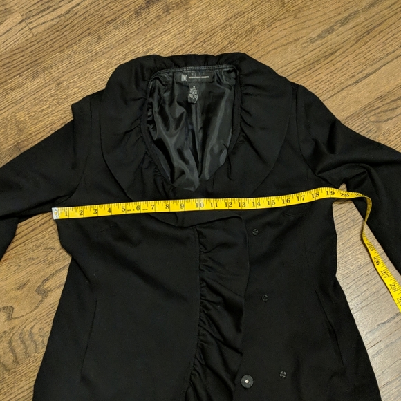 INC Ruffle Front hip length Jacket - Picture 8 of 15